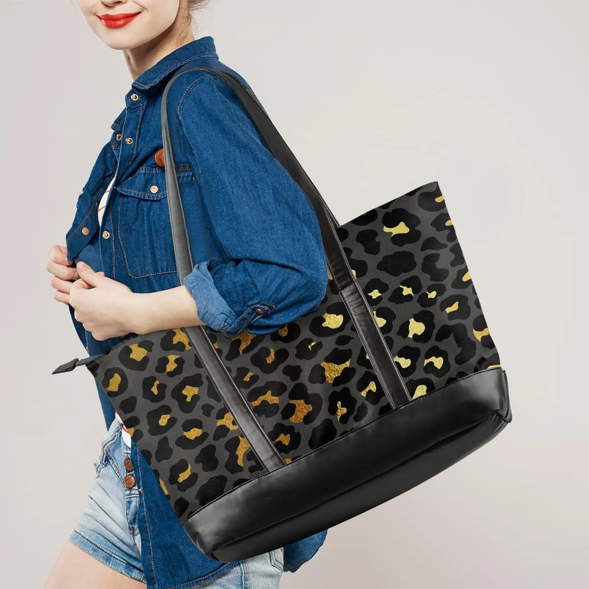 Canvas Laptop Tote Bag for Women Flower Sunflowers Flag 15.6 Inch Large Capacity Computer Bag