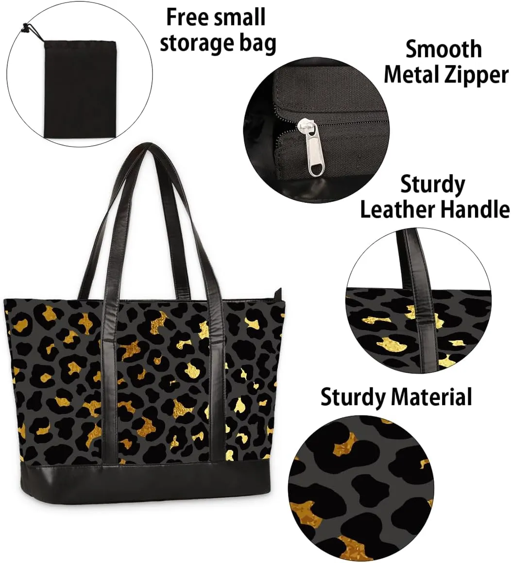 Canvas Laptop Tote Bag for Women Flower Sunflowers Flag 15.6 Inch Large Capacity Computer Bag