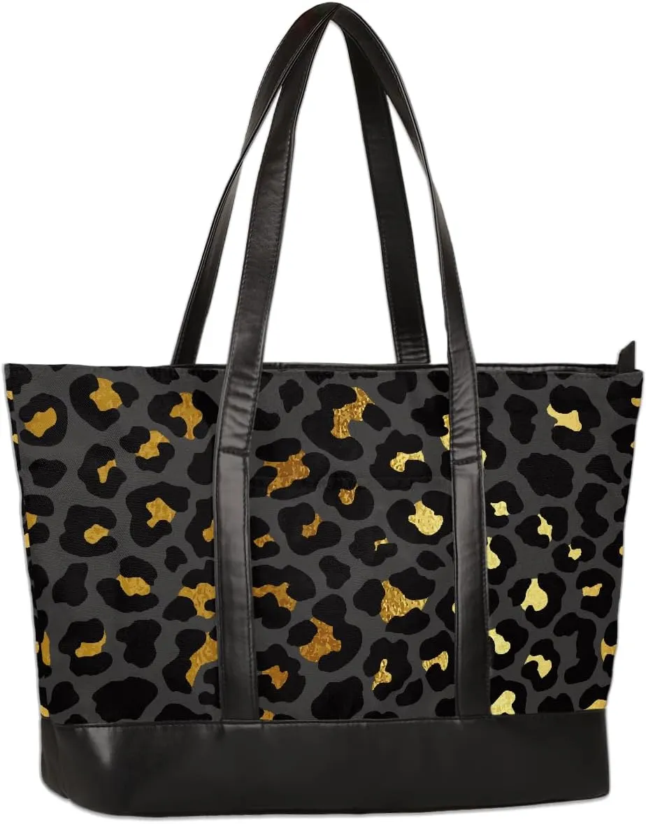 Canvas Laptop Tote Bag for Women Flower Sunflowers Flag 15.6 Inch Large Capacity Computer Bag