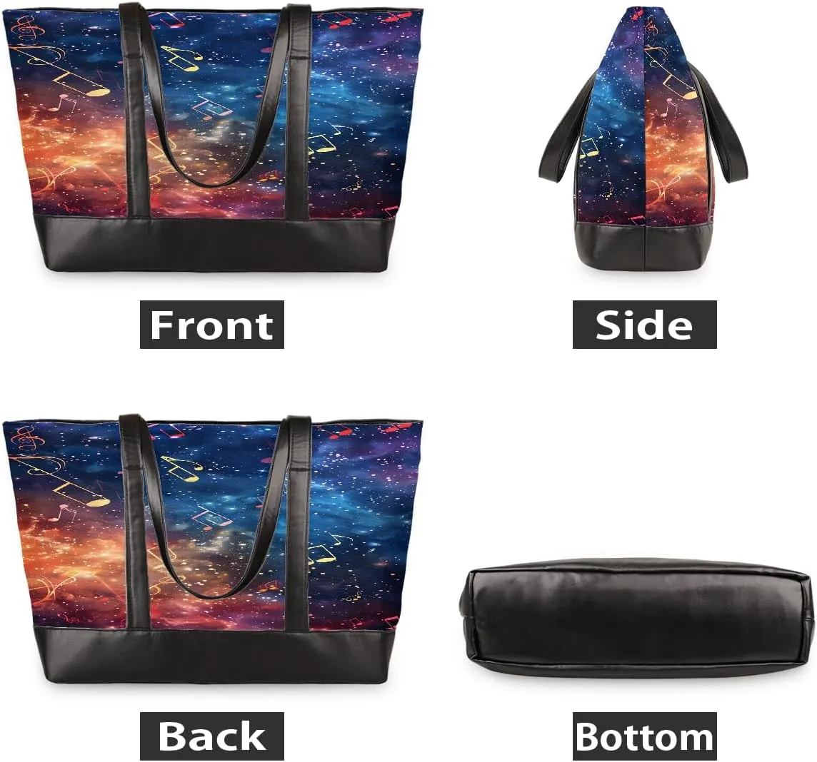 Canvas Laptop Tote Bag for Women Fruit Lemon Yellow Realistic 15.6 Inch Large Capacity Computer Bag