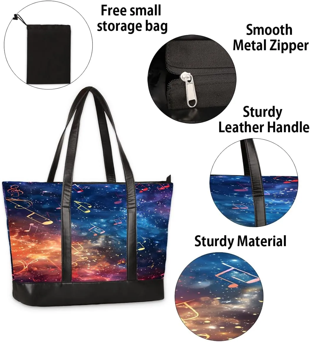 Canvas Laptop Tote Bag for Women Fruit Lemon Yellow Realistic 15.6 Inch Large Capacity Computer Bag