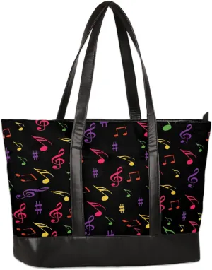 Canvas Laptop Tote Bag for Women Wood Blue Seaside 15.6 Inch Large Capacity Computer Bag