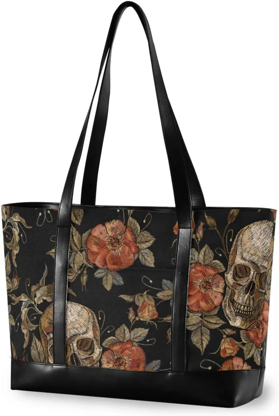 Canvas Laptop Tote Bag for Women - Work & Travel with Zipper