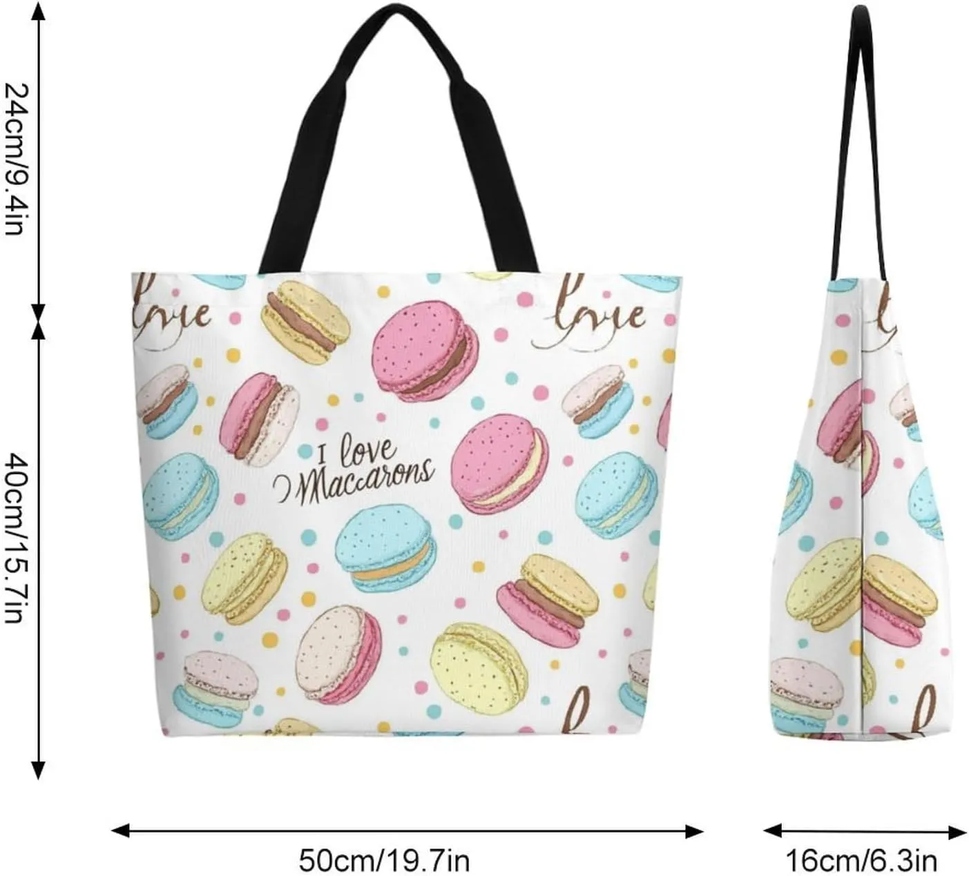 Canvas Tote Bag Large Women Casual Shoulder Bag Handbag Reusable Beach Shopping Grocery Bag For Outdoors