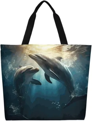 Canvas Tote Bag Large Women Casual Shoulder Bag Handbag Reusable Beach Shopping Grocery Bag For Outdoors