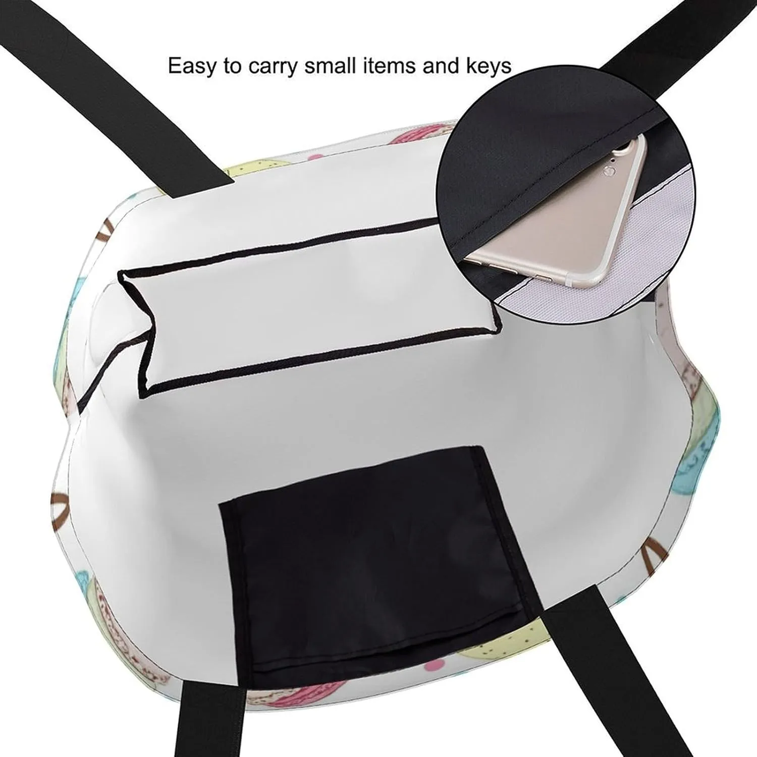 Canvas Tote Bag Large Women Casual Shoulder Bag Handbag Reusable Beach Shopping Grocery Bag For Outdoors