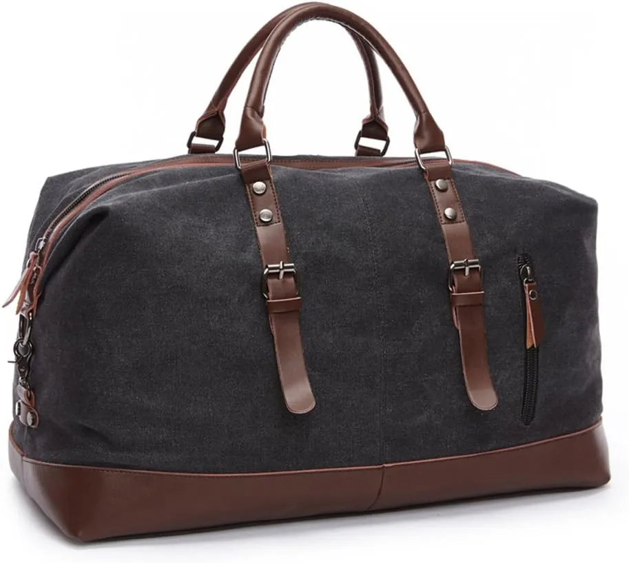 Canvas Travel Duffel Bag Weekender Extra Large Tote Satchel Handbag