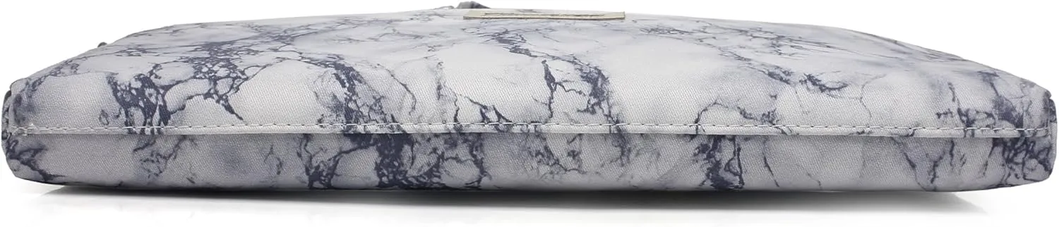canvaslife Marble pattern Canvas Laptop Shoulder Messenger Bag Case Sleeve for 11 Inch 12 Inch 13 Inch Laptop and 11/12/ 13