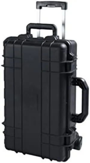 Cape Buffalo Wheeled Water Resistant Utility Case, Black - 8.75 x 14 x 22 in.