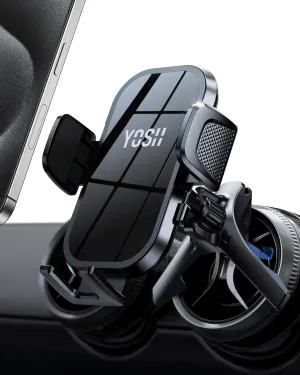 Car Vent Phone Mount Universal for Audi A1 Mini Cooper 2006-17 Mercedes Benz, Audi/Mini Cooper/Mercedes Benz Car Accessories, Mirror Design, Car Phone Holder for Round Air Vent for Large Phones