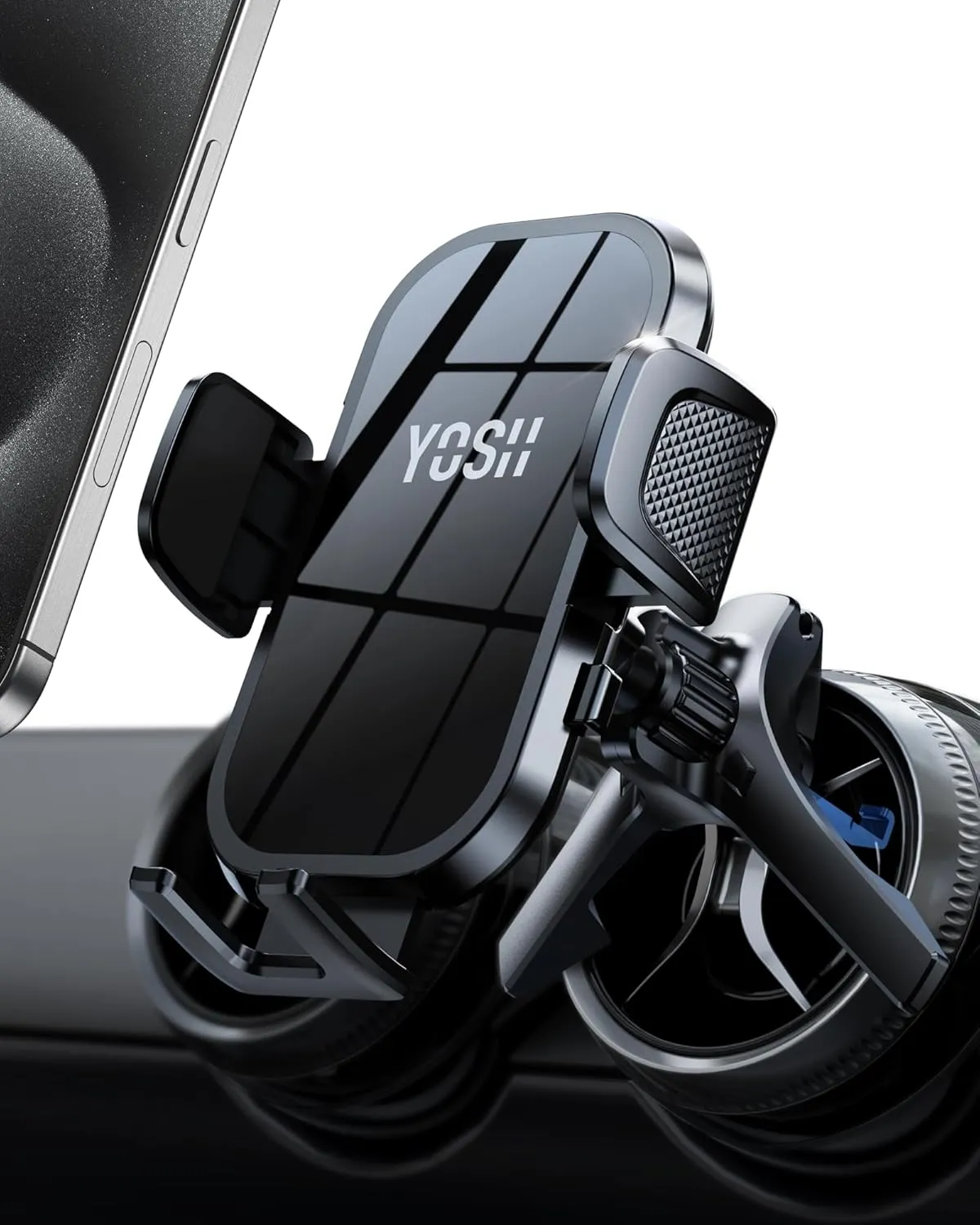 Car Vent Phone Mount Universal for Audi A1 Mini Cooper 2006-17 Mercedes Benz, Audi/Mini Cooper/Mercedes Benz Car Accessories, Mirror Design, Car Phone Holder for Round Air Vent for Large Phones