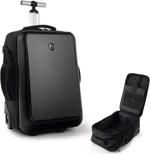 Carry-on luggage 19 Inch Travel luggage with Wheels，suitcase for Business and College (Black, 19 Inch)