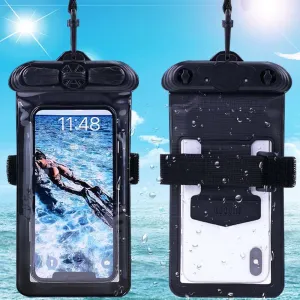 Case Cover, Compatible with Elephone P9000 Lite Black Waterproof Pouch Dry Bag (Not Screen Protector Film)