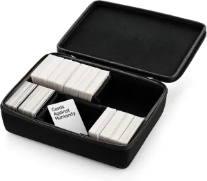 caseling Card Game Case. Fits Cards Against Humanity Card Game. Fits up to 1650 Cards. Includes 6 Moveable Dividers. (Not for Sleeved Cards)