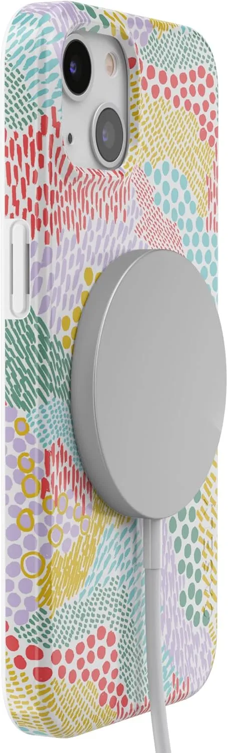 Casely iPhone 13 Case | Compatible with MagSafe | Color Me Happy | Pattern Colorblock Case