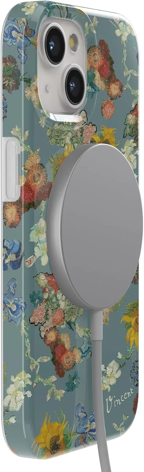 Casely iPhone 14 Case | Van Gogh's Flowers | The Van Gogh Museum 50th Anniversary Classic Phone Case | Compatible with MagSafe
