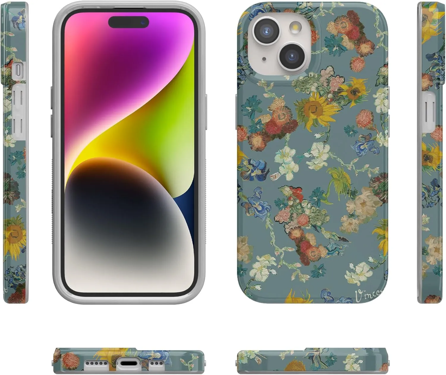 Casely iPhone 14 Case | Van Gogh's Flowers | The Van Gogh Museum 50th Anniversary Classic Phone Case | Compatible with MagSafe