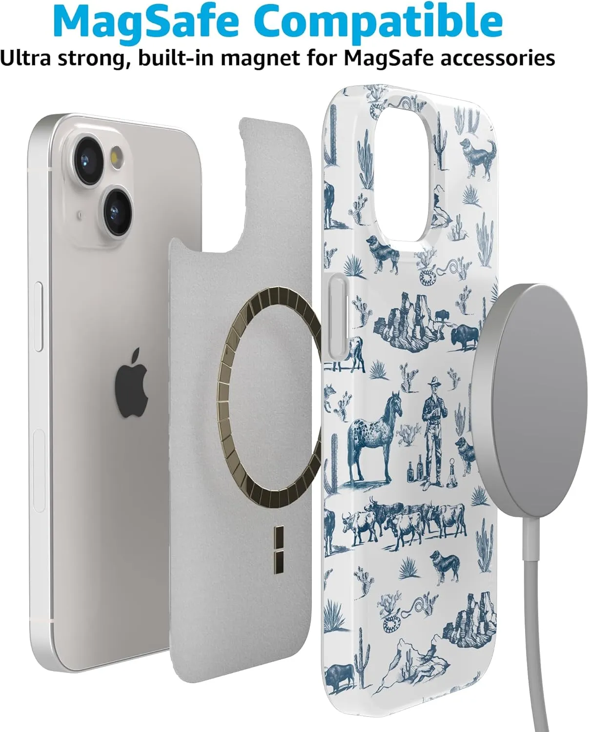 Casely iPhone 15 Plus Case | Wild West Adventure | Desert Case | Classic