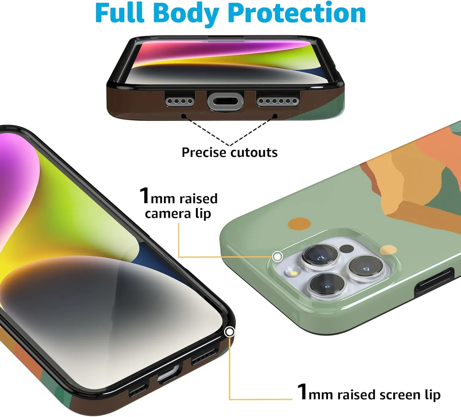 Casely iPhone 16 Pro Max Case | Endless Peaks | Colorblock Mountain | Compatible with MagSafe | Classic Ultra-Light Case Design