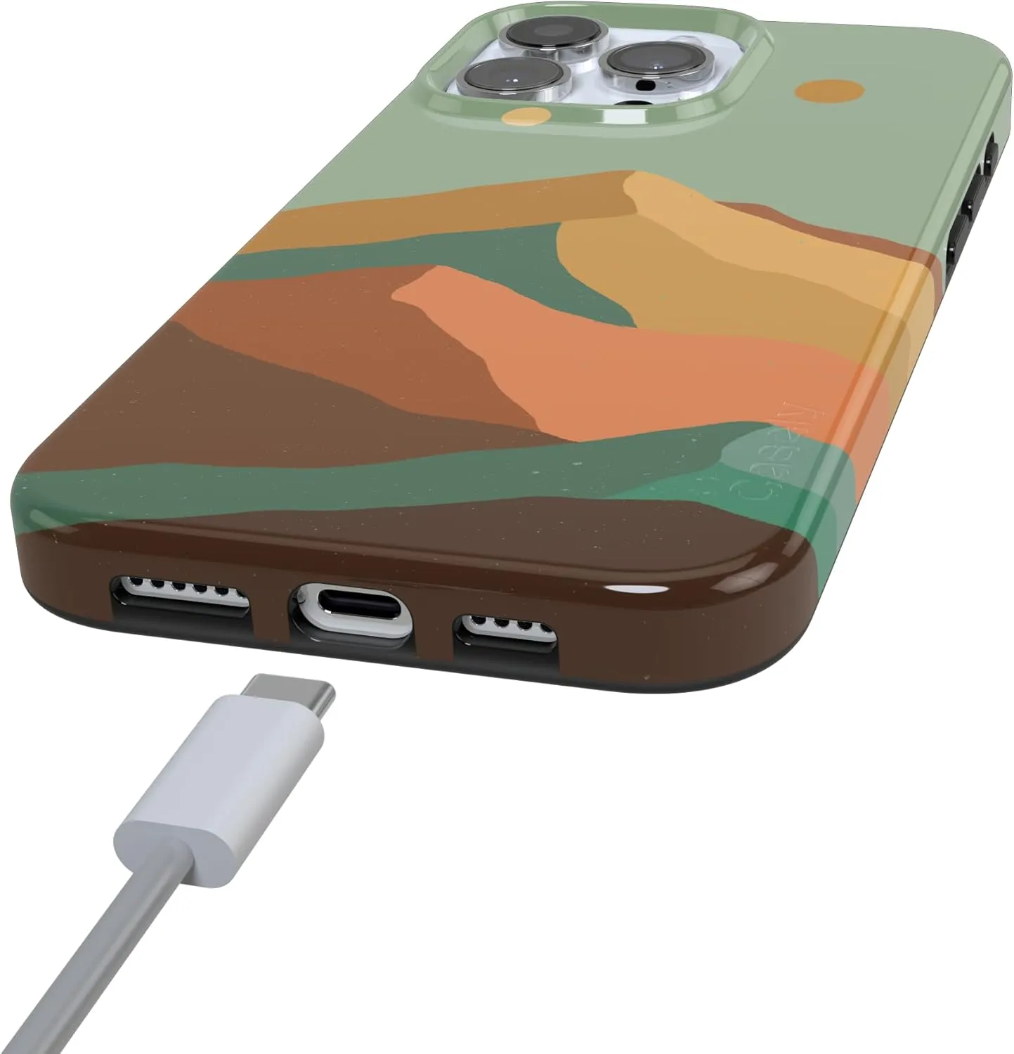 Casely iPhone 16 Pro Max Case | Endless Peaks | Colorblock Mountain | Compatible with MagSafe | Classic Ultra-Light Case Design