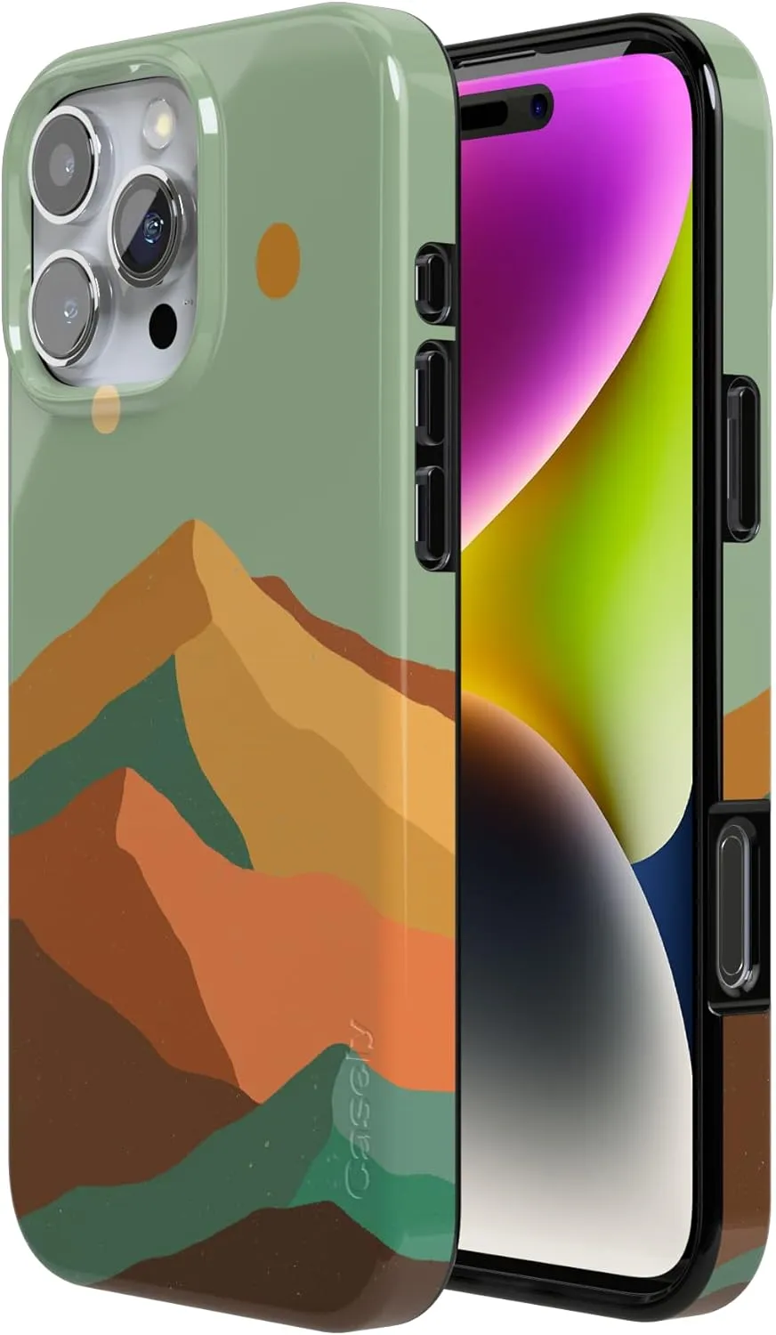 Casely iPhone 16 Pro Max Case | Endless Peaks | Colorblock Mountain | Compatible with MagSafe | Classic Ultra-Light Case Design