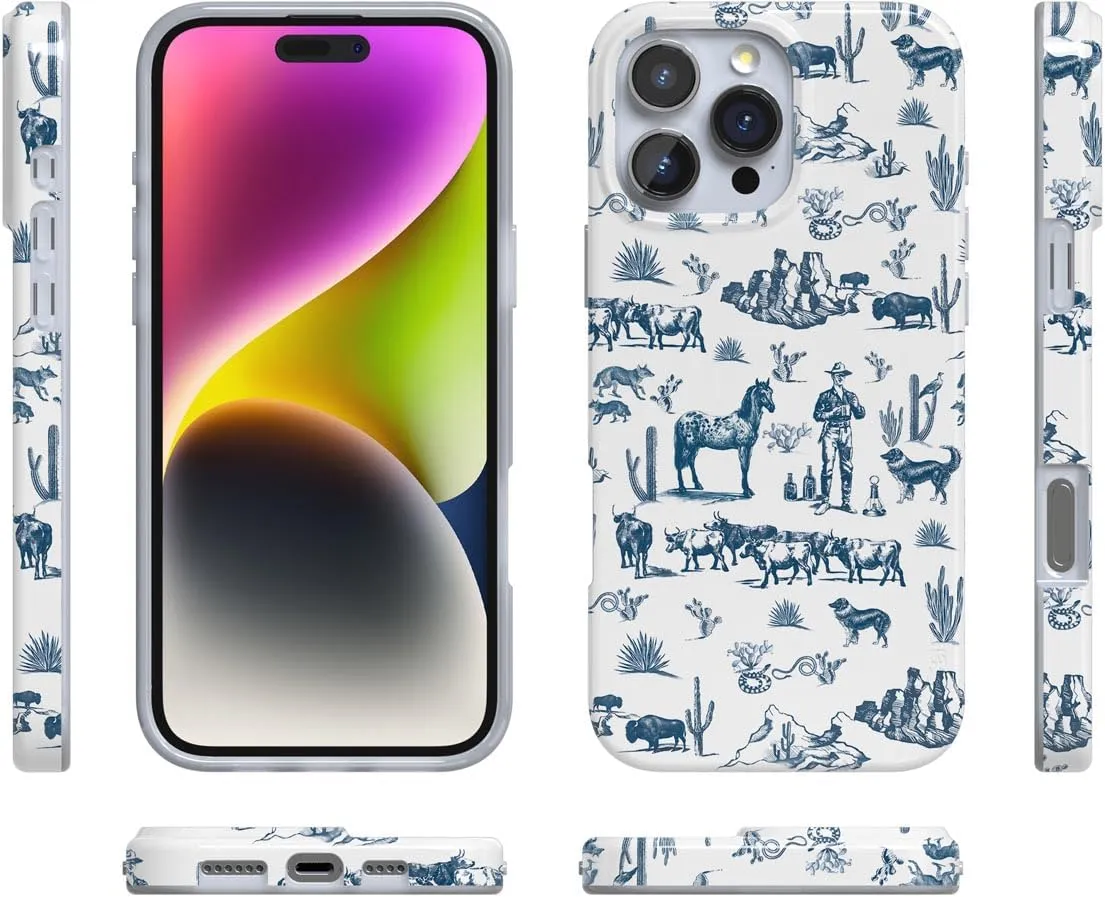 Casely iPhone 16 Pro Max Case | Wild West Adventure | Desert | Classic Ultra Slim Case Design | Compatible with MagSafe