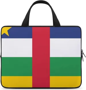 Central African Republic Flag Laptop Sleeve Bag Computer Carrying Case Laptops Protective Cover for Travel Business