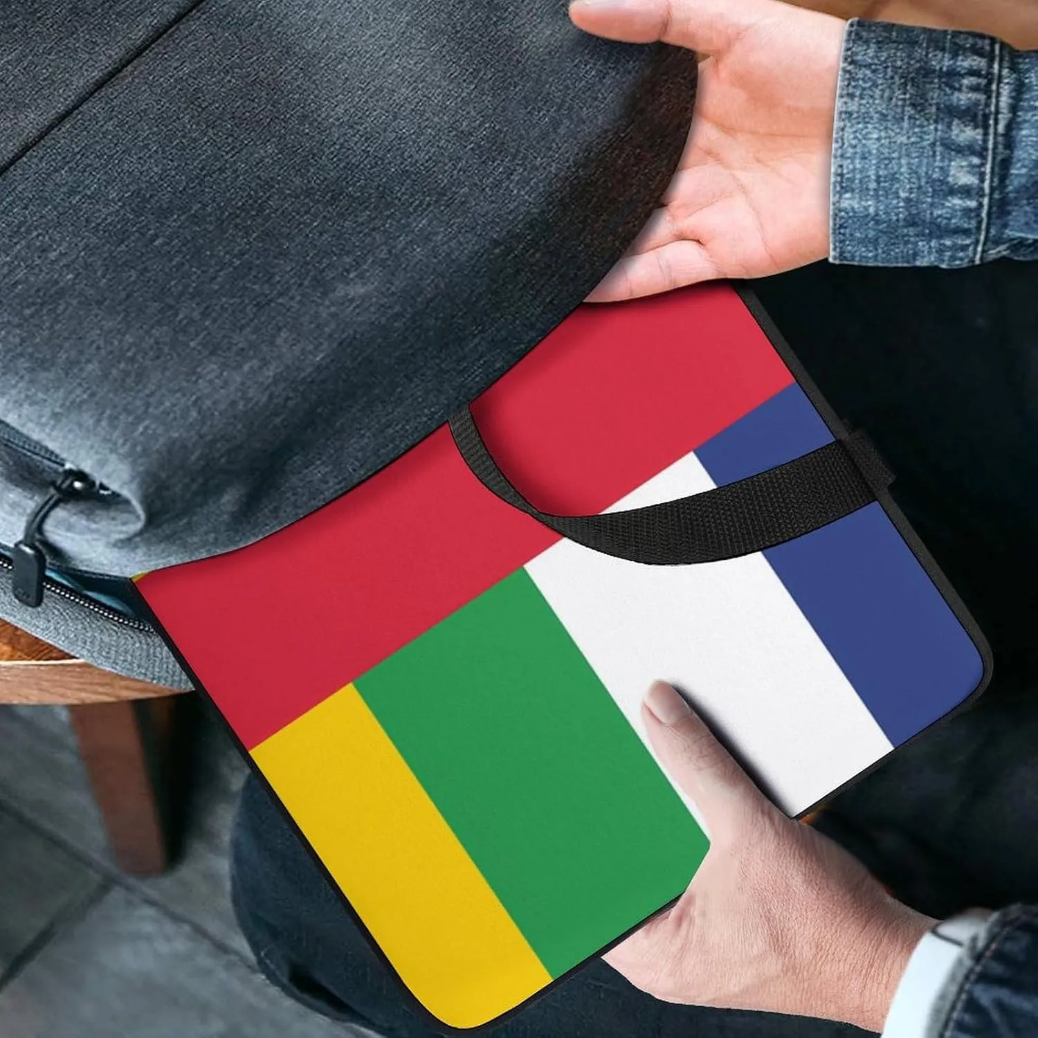 Central African Republic Flag Laptop Sleeve Bag Computer Carrying Case Laptops Protective Cover for Travel Business