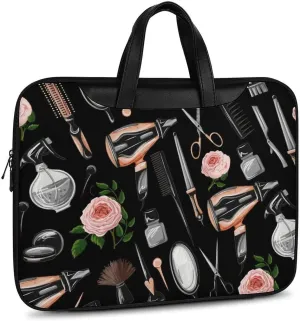 Cherry Blossom Branch Leather Computer Bag with Multiple Sizes to Choose From, Convenient to Carry