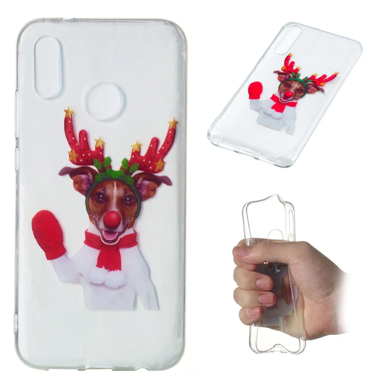 Christmas Style Anti-dust Shell Soft TPU Protective Phone Cover for Huawei P20 Pro