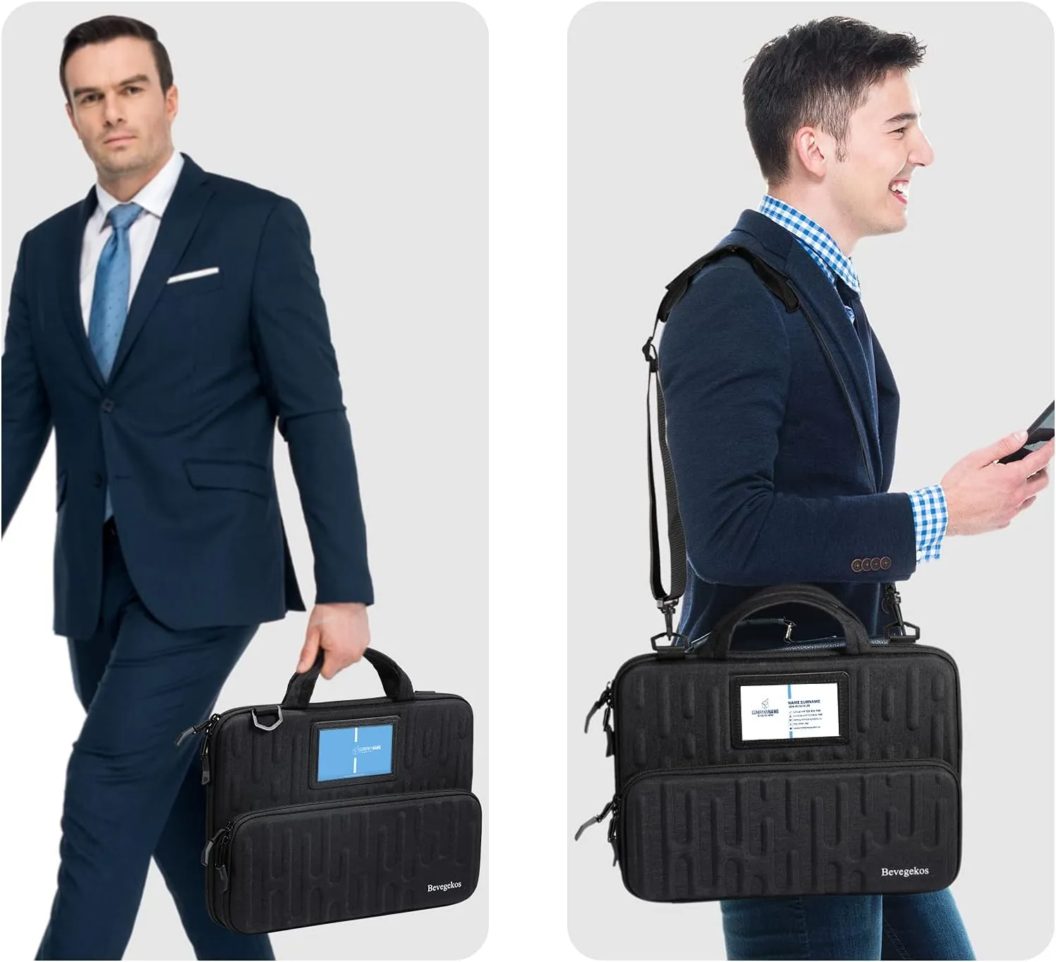 Chromebook Hard Case 11.6 Inch, Work-in Laptop Bag with Shoulder Strap (Black, 11-11.6 inch)