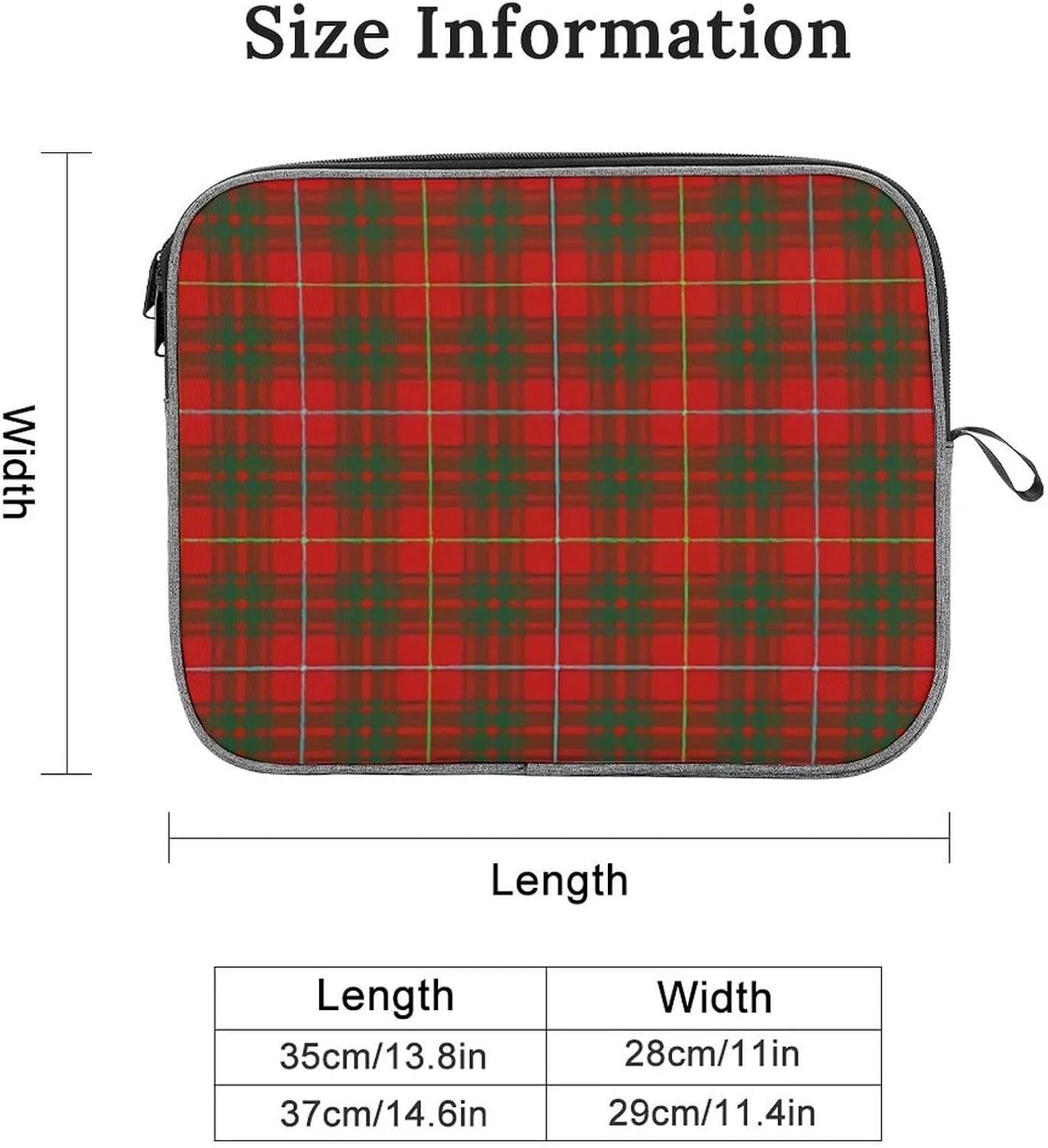 Clan MacArthur Arthur Large Capacity Portable Laptop Case Unisex
