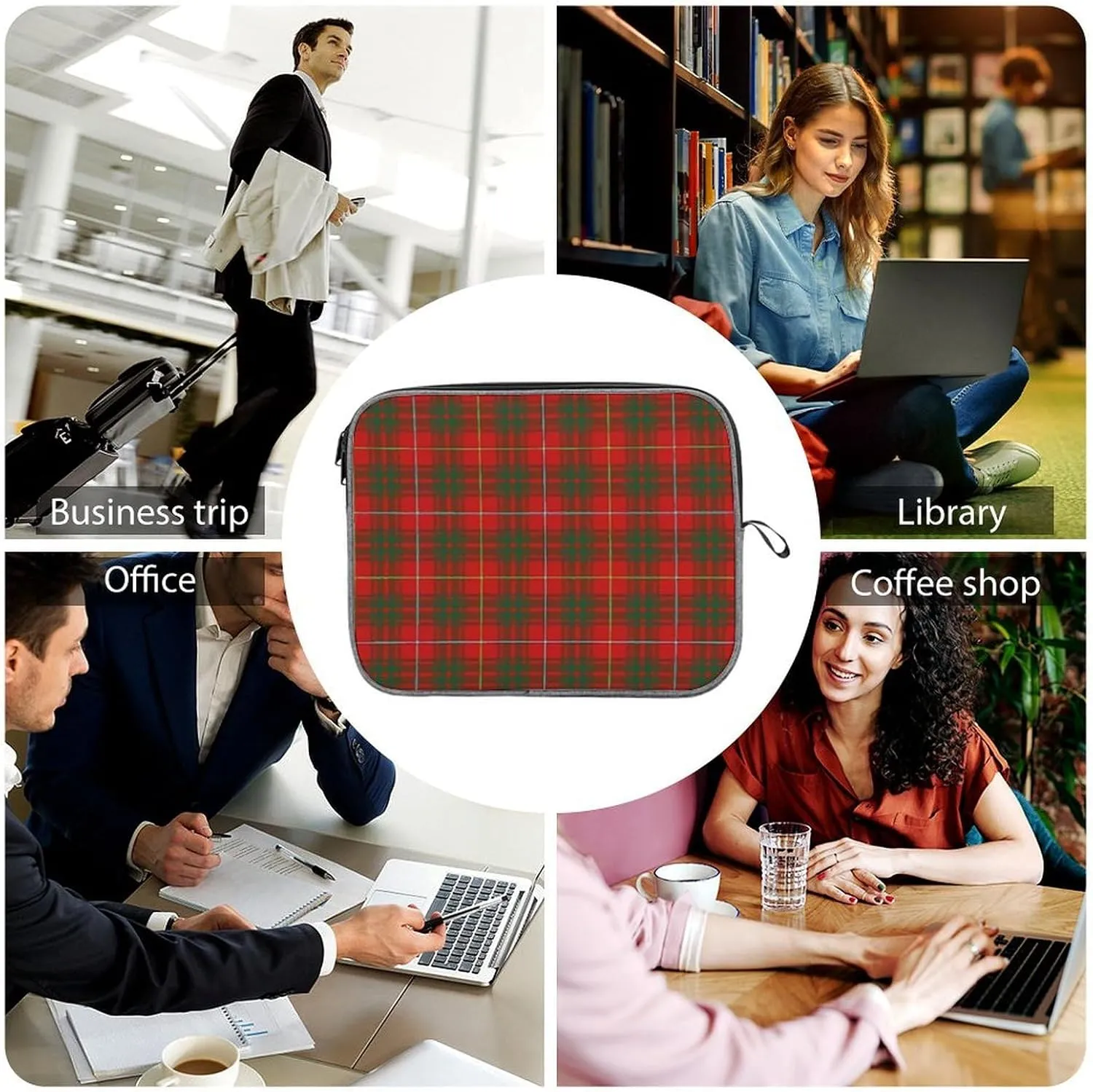 Clan MacArthur Arthur Large Capacity Portable Laptop Case Unisex