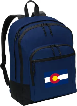Classic Colorado Flag Backpack Medium Colorado State Backpack Laptop Sleeve