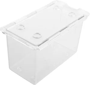 Clear Plastic Card Holder Case Portable Storage Box for Business Trading Cards Compact See-through Design for Easy Viewing Lightweight Versatile Organizer for Small Items