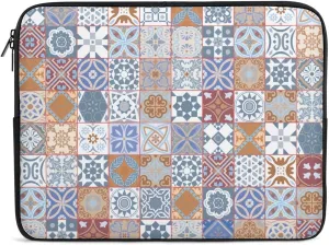 Colorful Moroccan Tile Laptop Bag Without Handheld, Large Capacity, Lightweight And Convenient