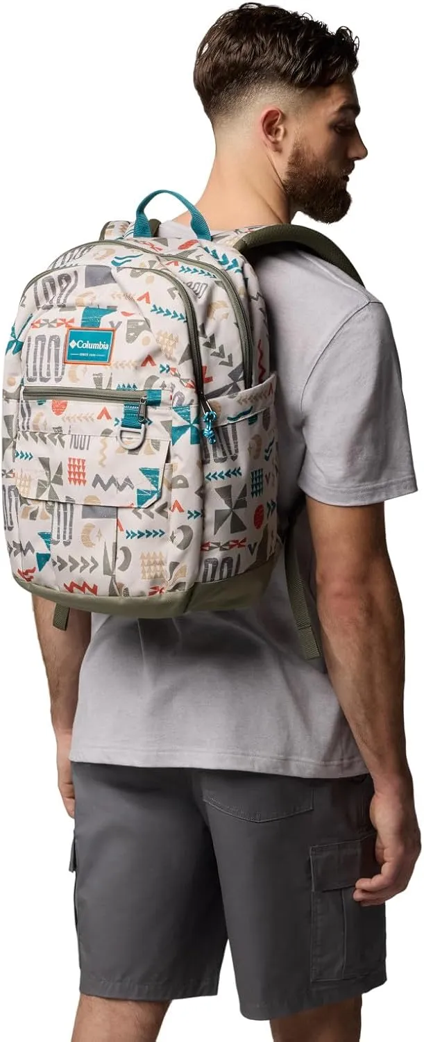 Columbia Unisex Buxton 26L Printed Backpack, Dark Stone Outerbounds, One Size