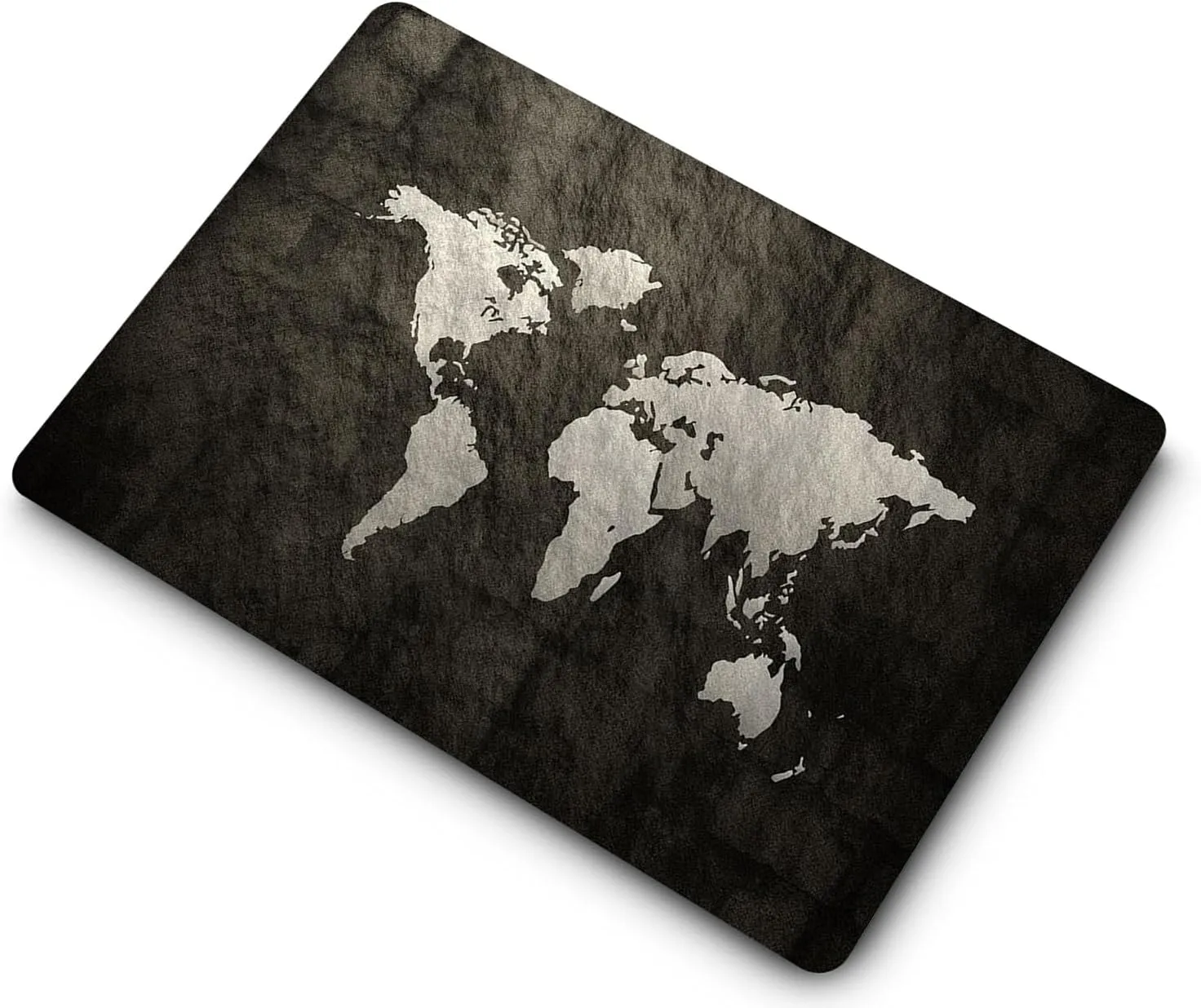 Compatible with MacBook Pro 16 inch Case with Touch ID 2021/2023 Release Model M1 A2485/A2780 M2 Pro/Max Chip, Plastic Protective Matt Durable Hard Shell Case Cover & Keyboard Cover, Black Map