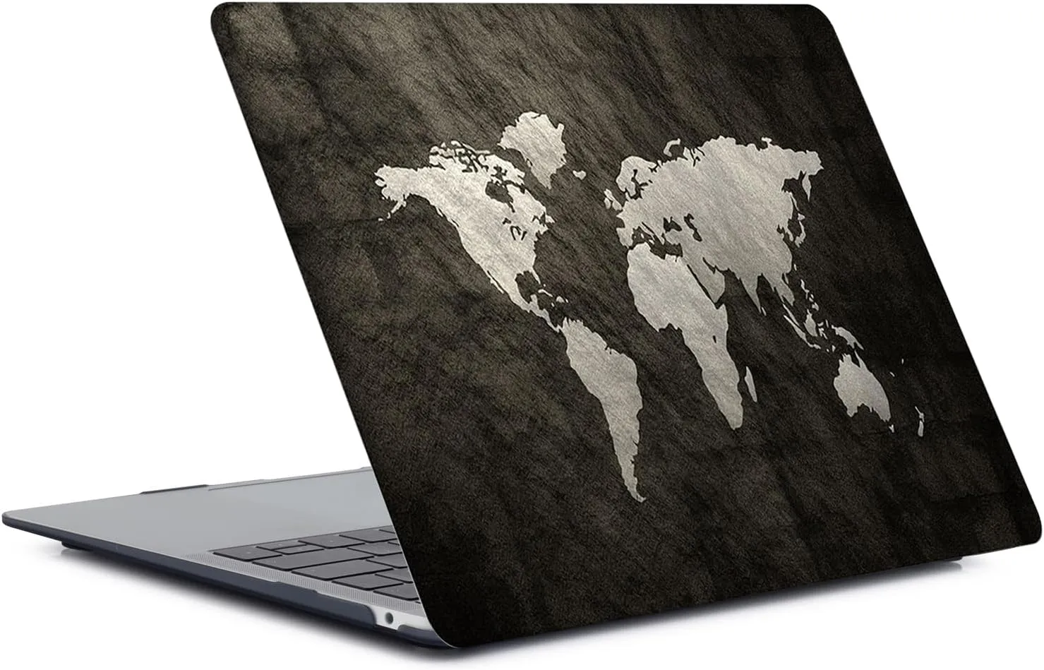 Compatible with MacBook Pro 16 inch Case with Touch ID 2021/2023 Release Model M1 A2485/A2780 M2 Pro/Max Chip, Plastic Protective Matt Durable Hard Shell Case Cover & Keyboard Cover, Black Map