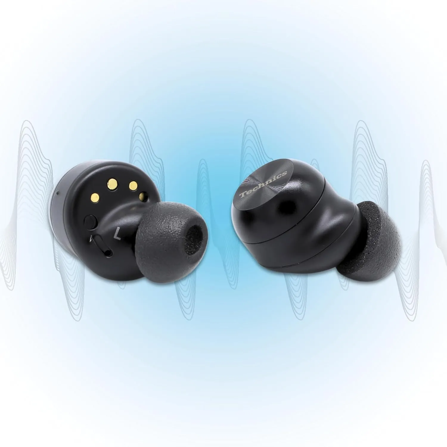 Comply TWo-220-C | Memory Foam Replacement Earbud Tips for Technics EAH-AZ100, Denon PerL Pro, Soundcore, CMF & More | Ultimate Comfort, Secure Fit, Superior Noise Isolation | Black, Medium (3 Pairs)