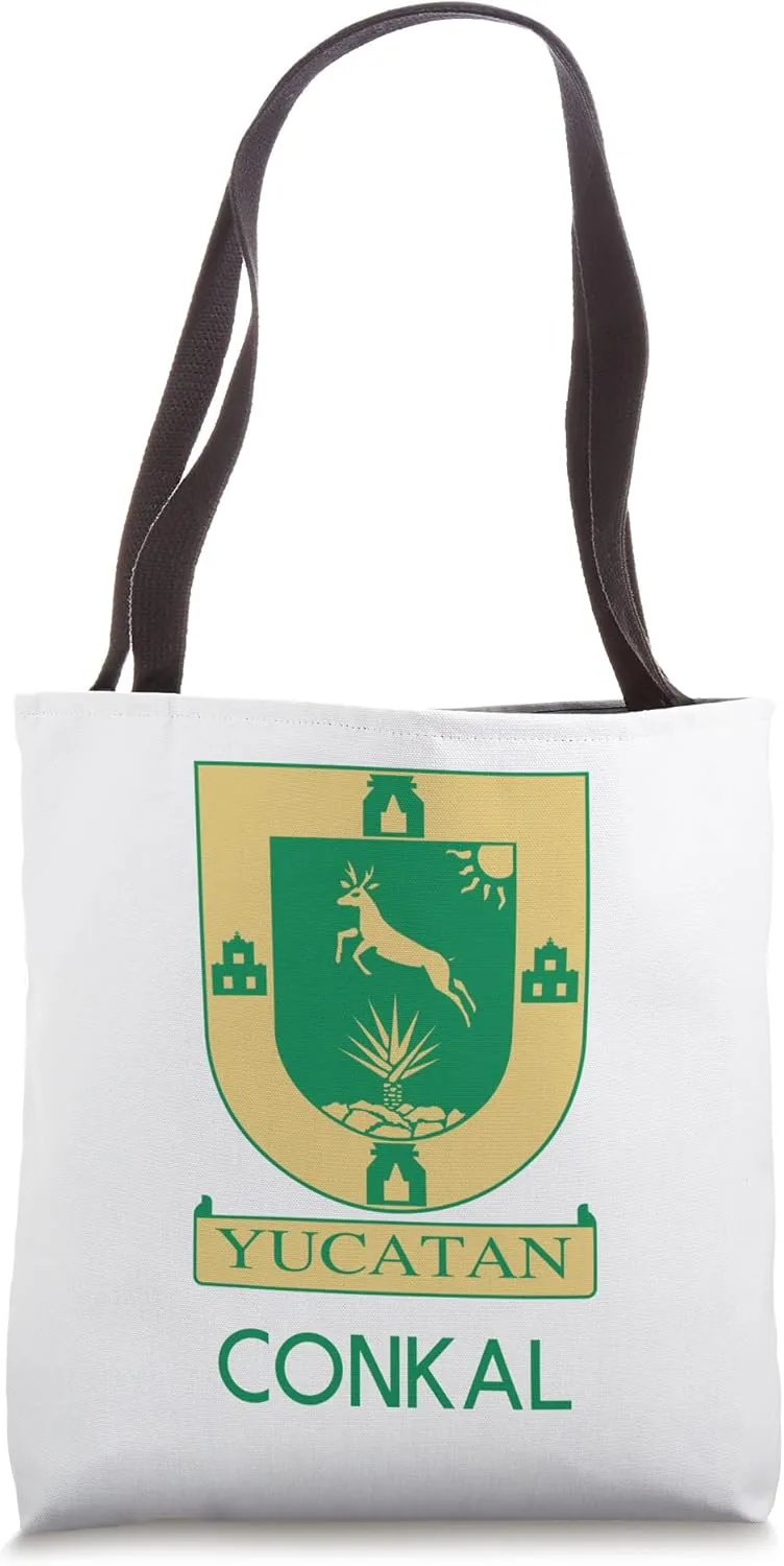 Conkal Yucatan Estado De Mexico Escudo Eagle Aguila Tote Bag