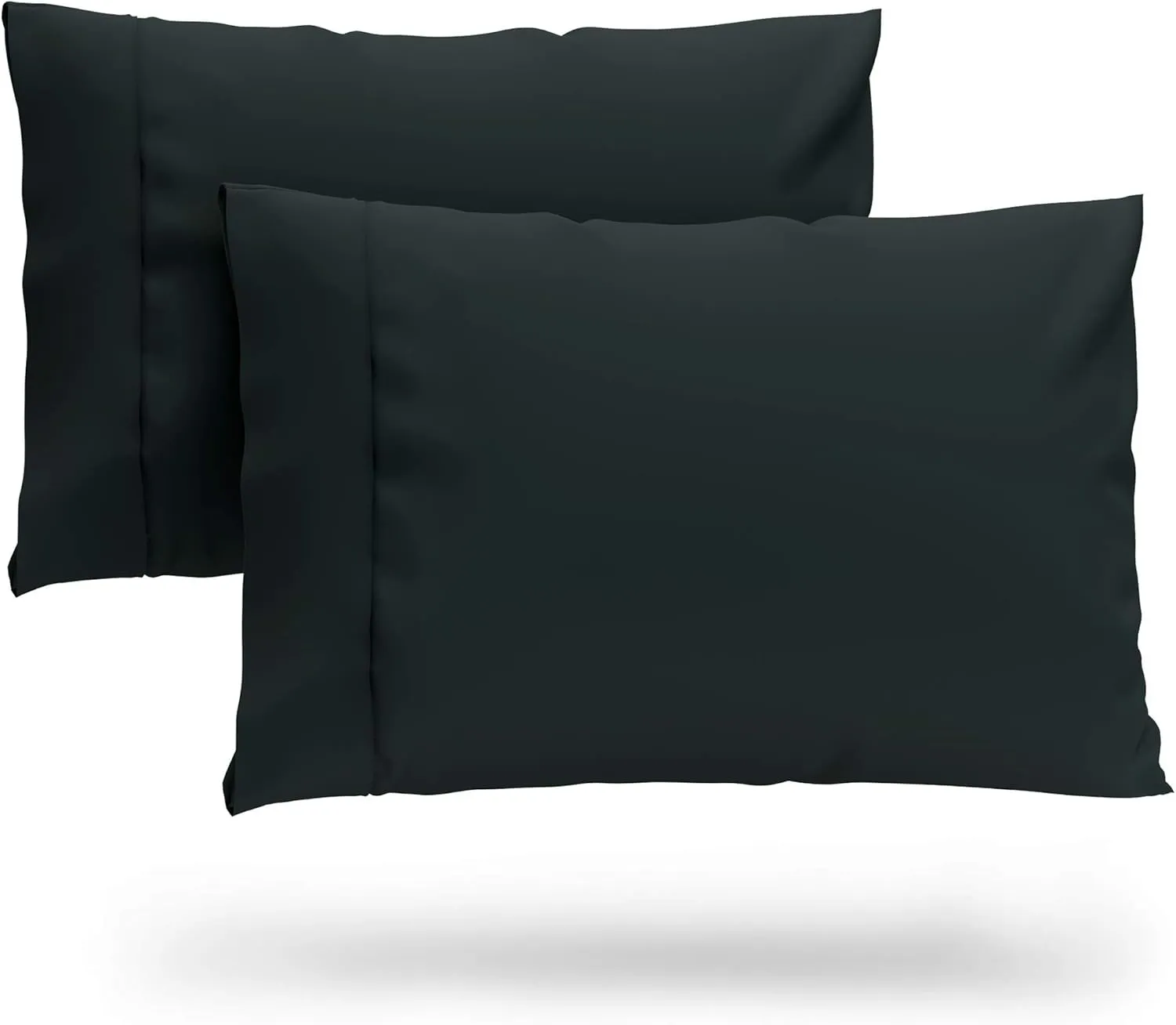 Cosy House Collection Premium Rayon Derived from Bamboo Pillowcase Set of 2 - Ultra Soft, Cooling & Breathable Bedding (King, Black)