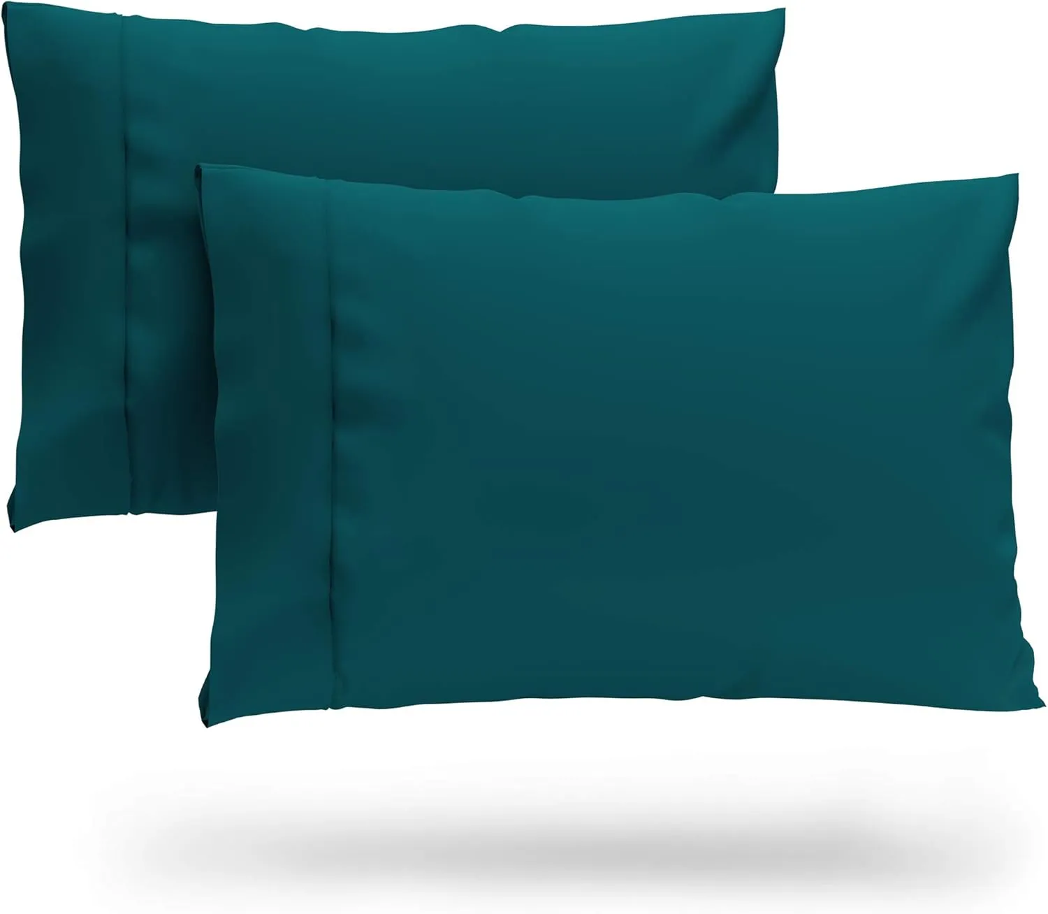Cosy House Collection Premium Rayon Derived from Bamboo Pillowcase Set of 2 - Ultra Soft, Cooling & Breathable Bedding (King, Dark Teal)