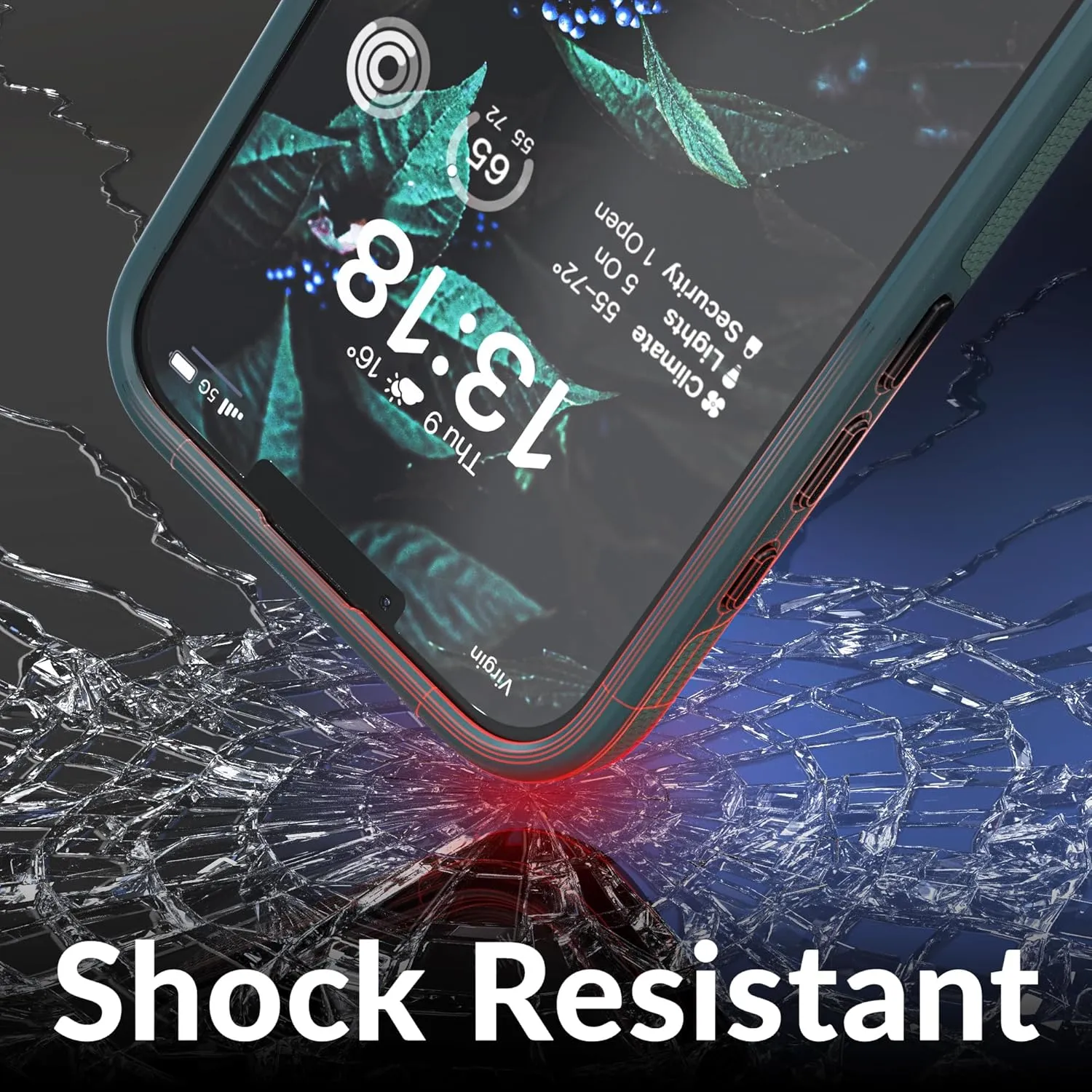 Crave Dual Guard Compatible with iPhone 16e Case, Shockproof Protection Dual Layer Case for iPhone 16e (6.1") - Forest Green