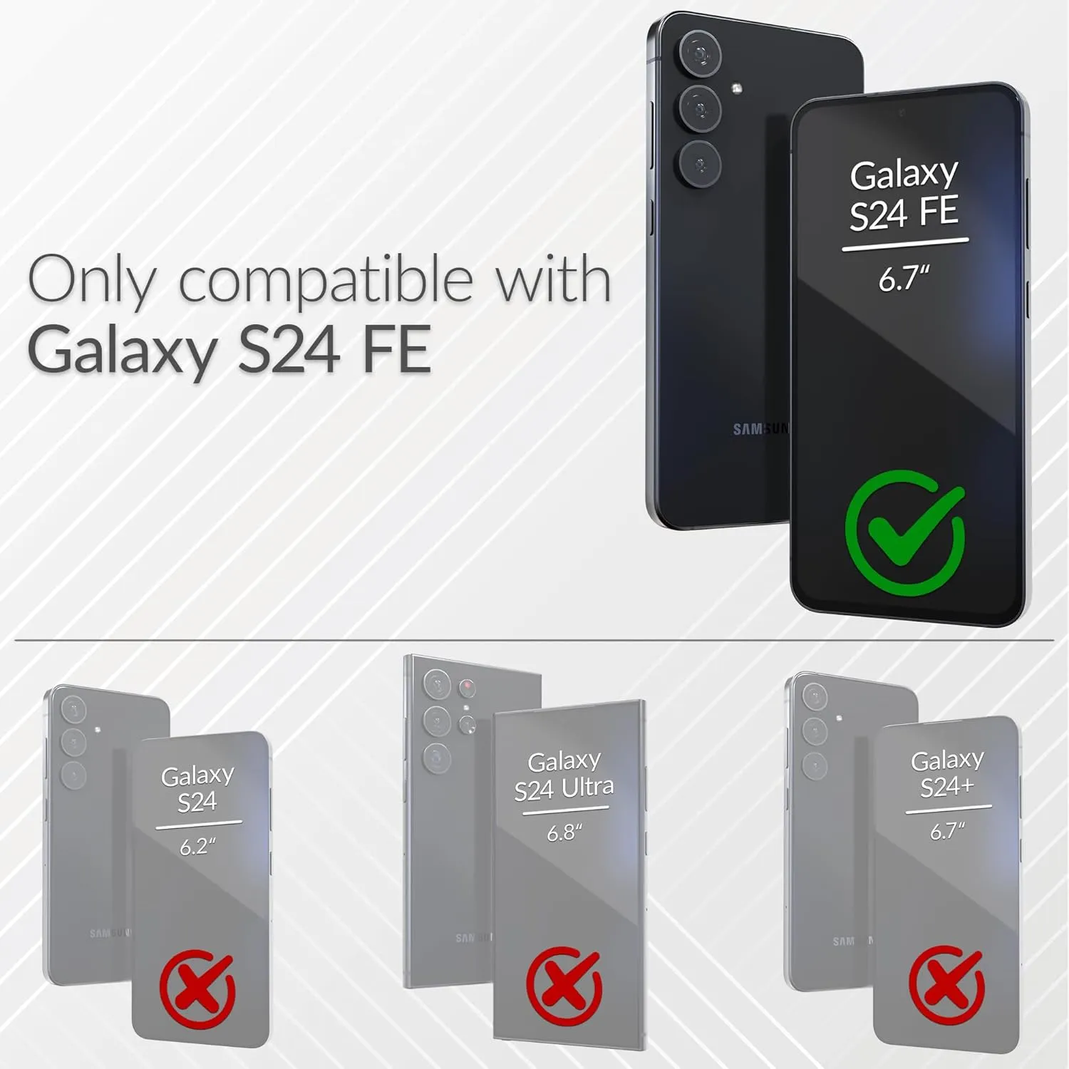 Crave Dual Guard Compatible with Samsung Galaxy S24 FE Case, Shockproof Protection Dual Layer Case for Samsung Galaxy S24 FE - Sage