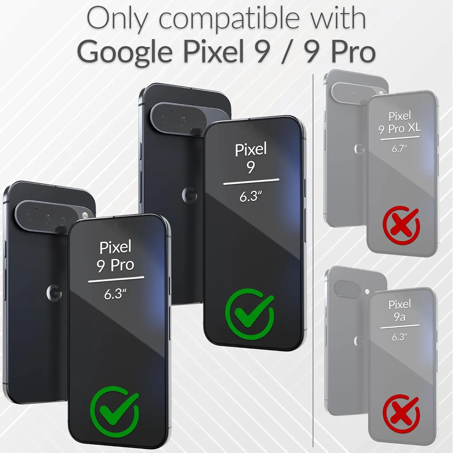 Crave Dual Guard for Google Pixel 9 Case and Pixel 9 Pro Case, Shockproof Protection Dual Layer Case for Google Pixel 9 and Pixel 9 Pro - Sage