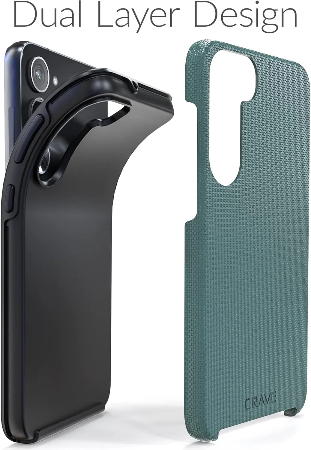 Crave Dual Guard for Samsung Galaxy S23 Plus Case, Shockproof Protection Dual Layer Case for Samsung Galaxy S23 Plus - Forest Green