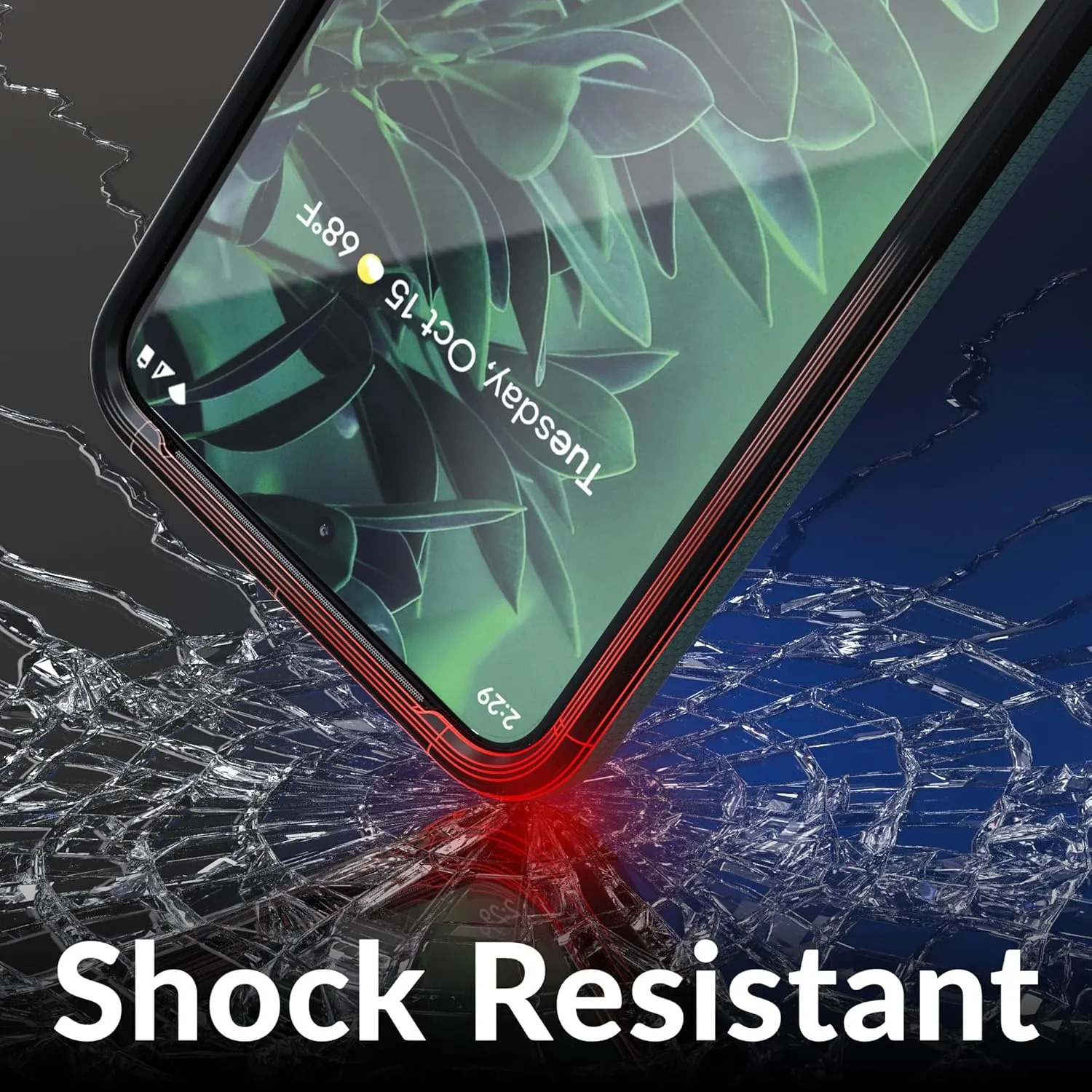 Crave Google Pixel 8 Case - Dual Guard Shockproof Protection Secure Layered Pixel 8 Phone Case, Forest Green