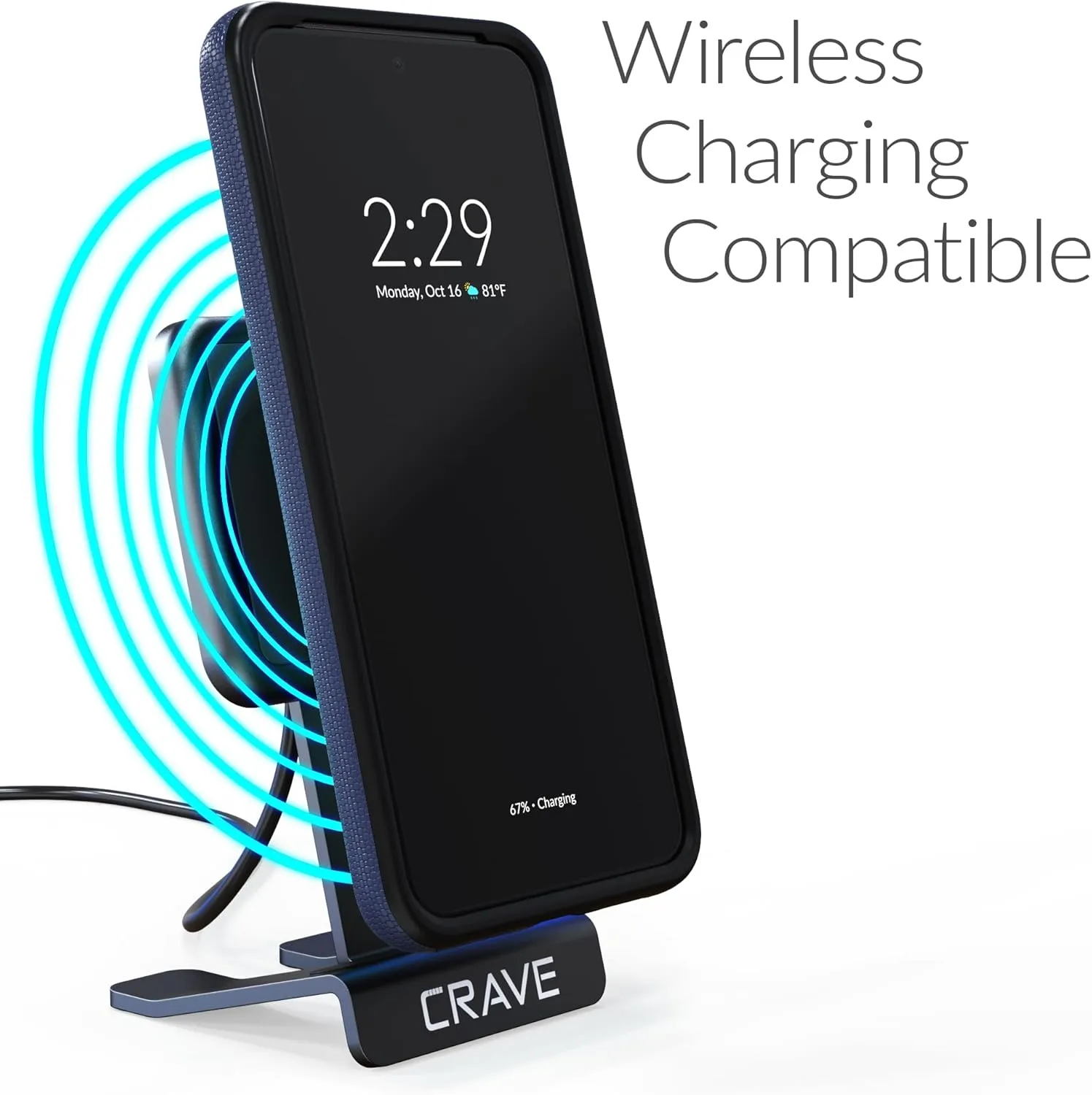 Crave Google Pixel 8 Case - Dual Guard Shockproof Protection Secure Layered Pixel 8 Phone Case, Navy