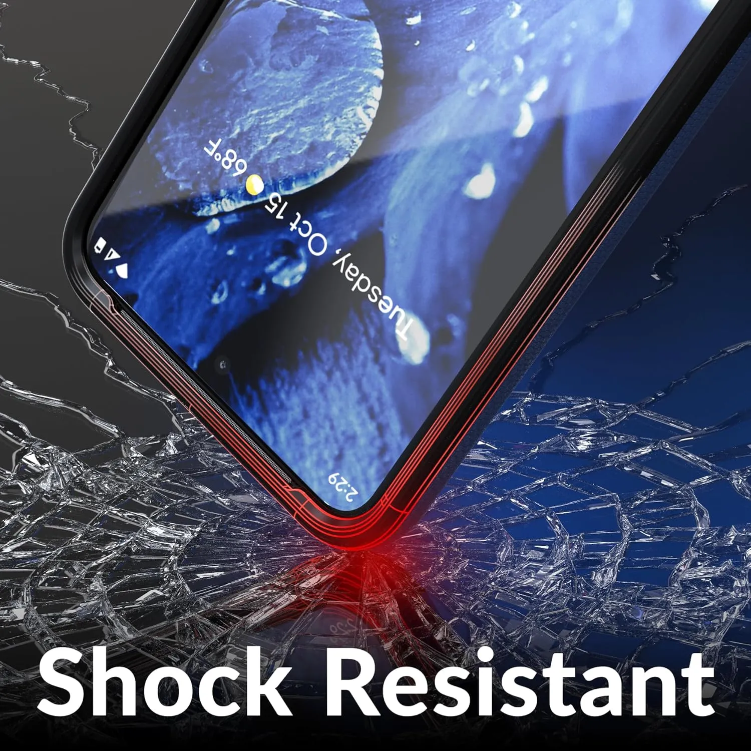 Crave Google Pixel 8 Case - Dual Guard Shockproof Protection Secure Layered Pixel 8 Phone Case, Navy